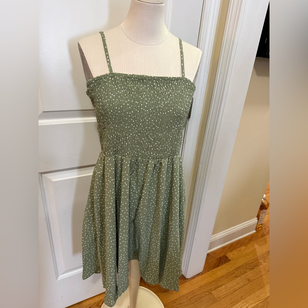 Green Polka Dot SunDress